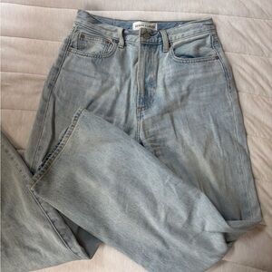 Aritzia Denim Forum Light Blue Straight-Leg Jeans